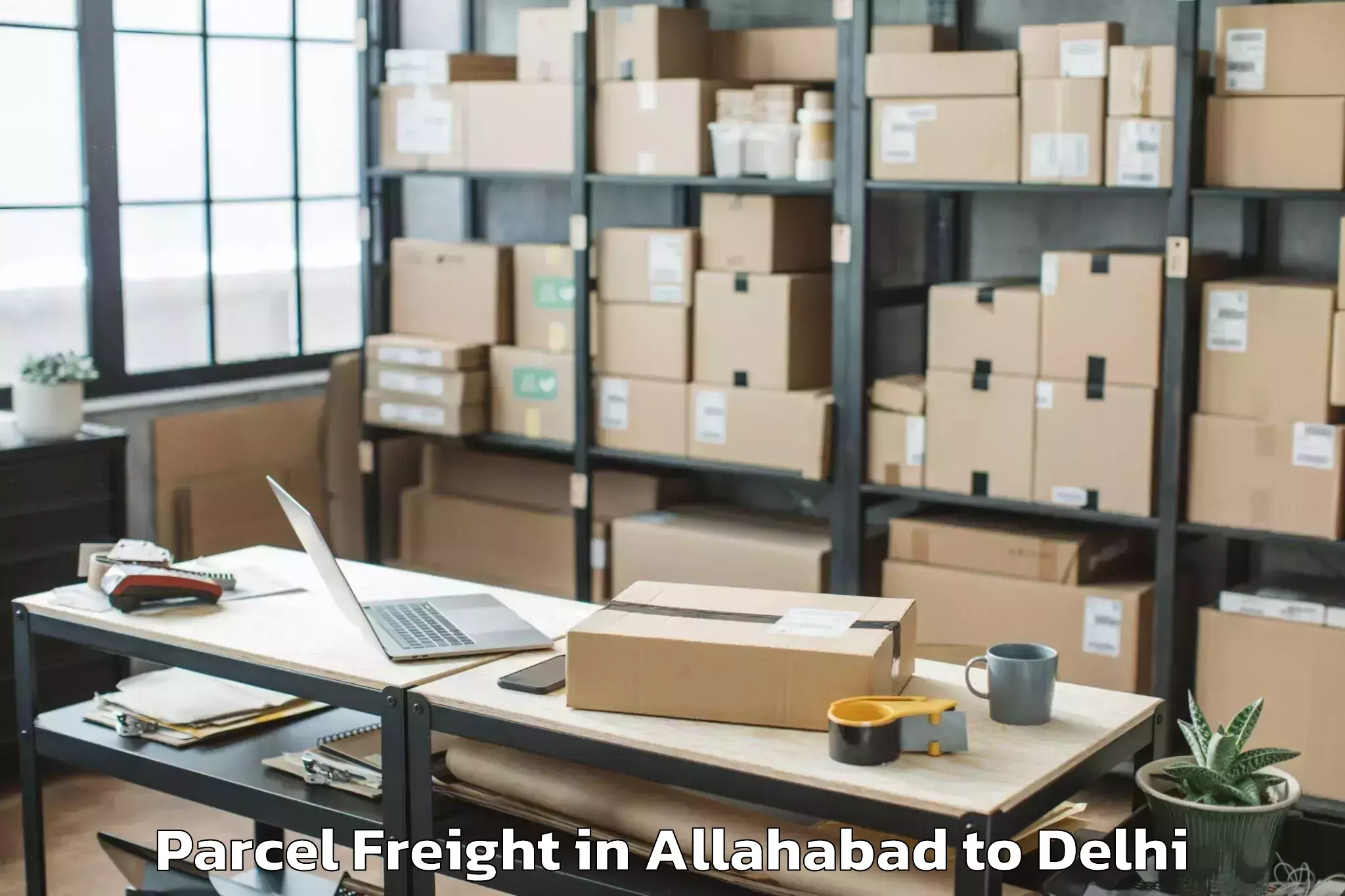 Get Allahabad to Hauz Khas Parcel Freight